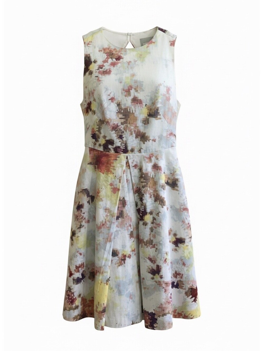 Hunter Bell NY Size 0 Watercolor Floral Print Fit and Flare Dress